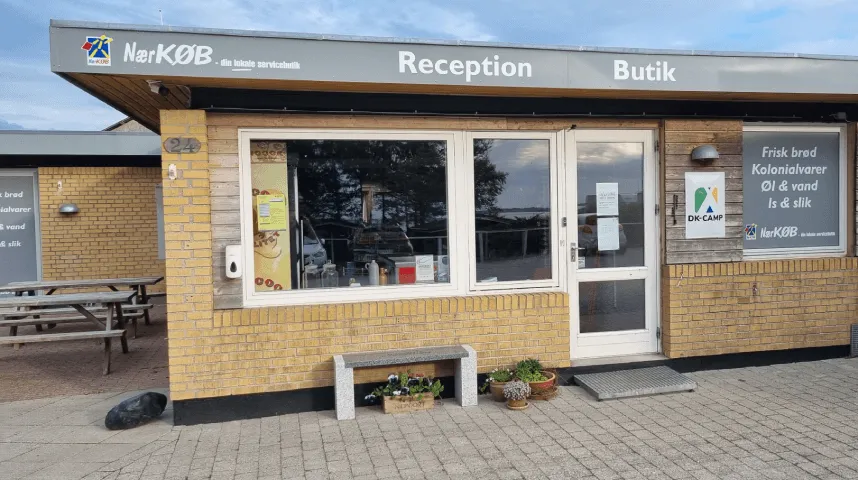 Gevel van de winkel