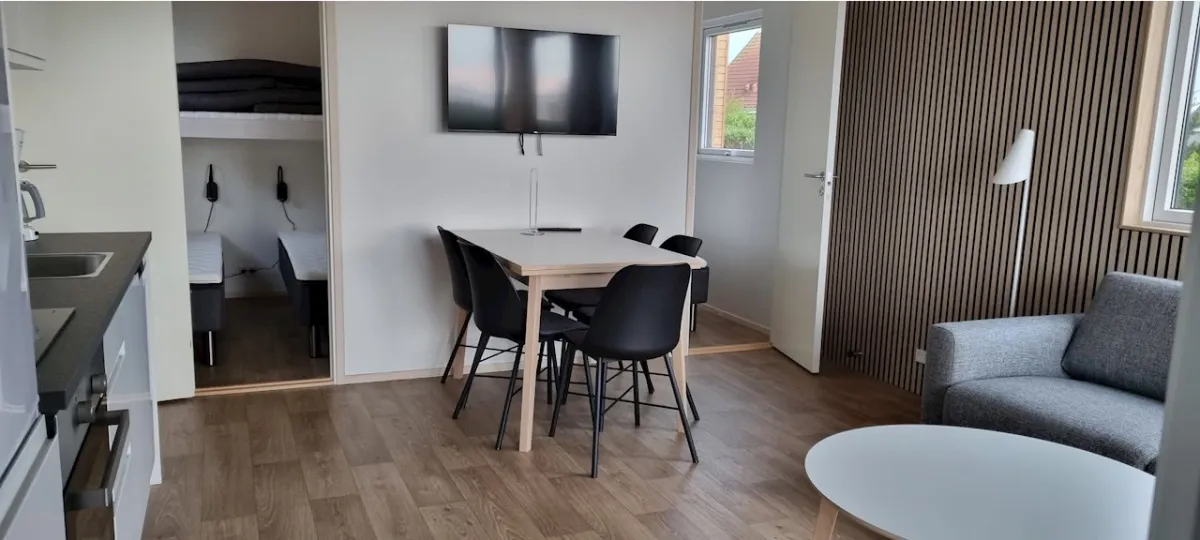 Eethoek in het Limfjord-huisje