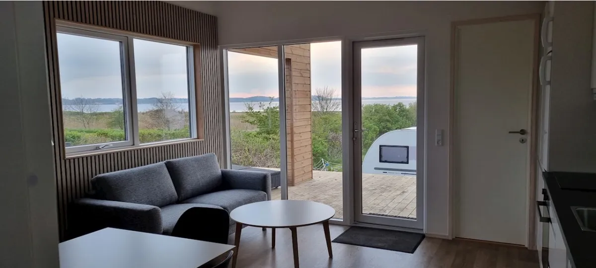 Woonkamer in het Limfjord-huisje
