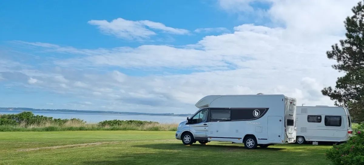 Uitzicht vanuit een camper